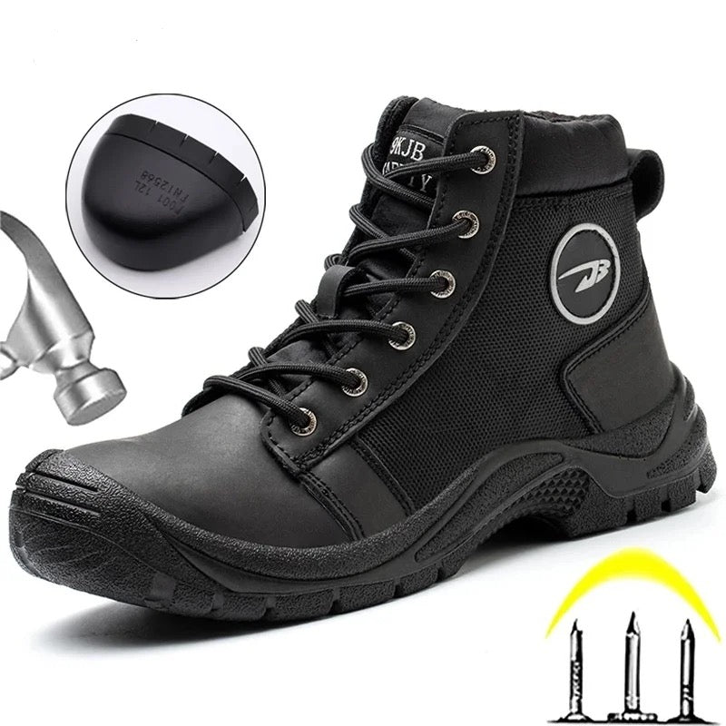 Unisex work shoes steel toe oil resistant