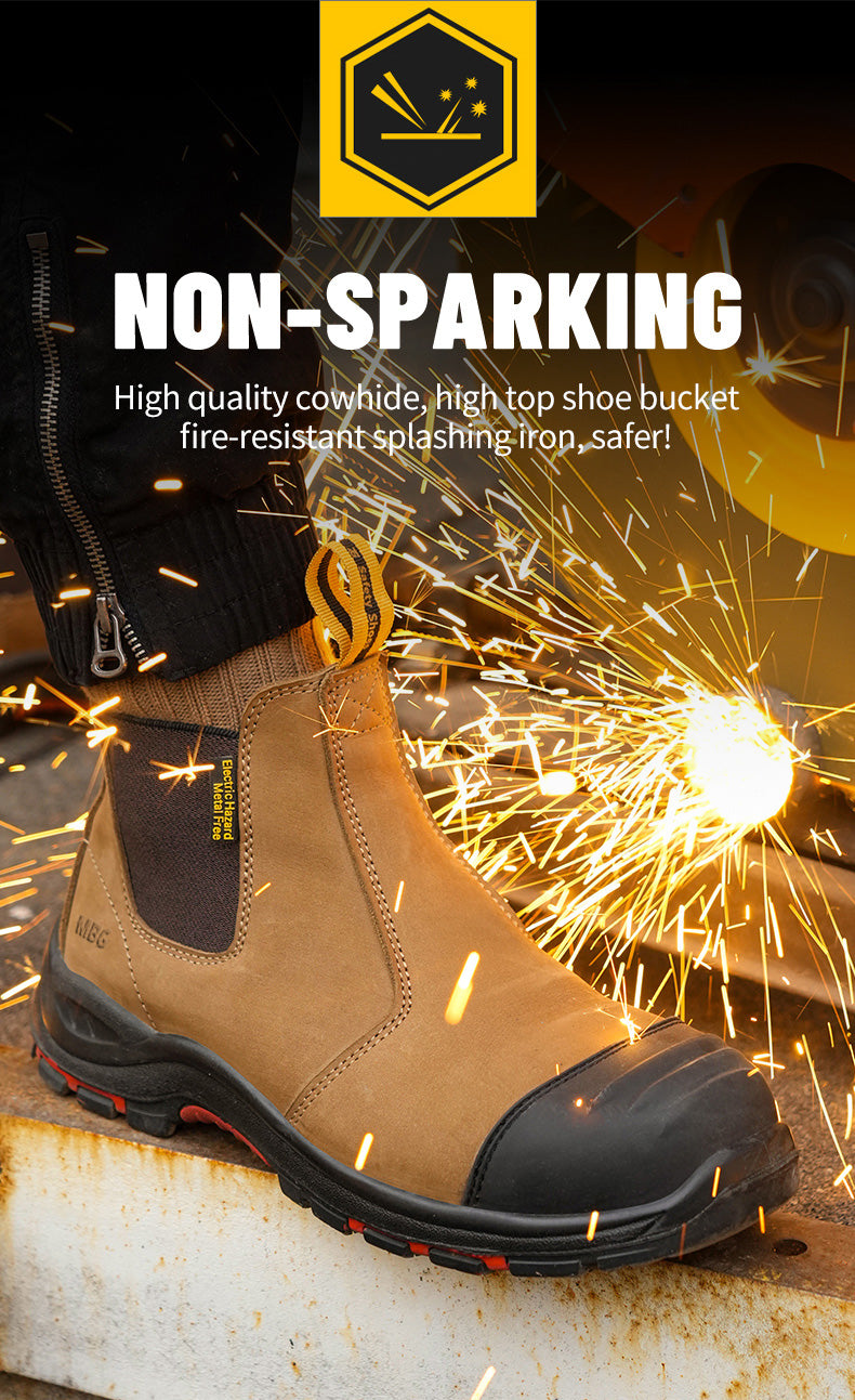 Men’s safety boots steel toe anti smashed