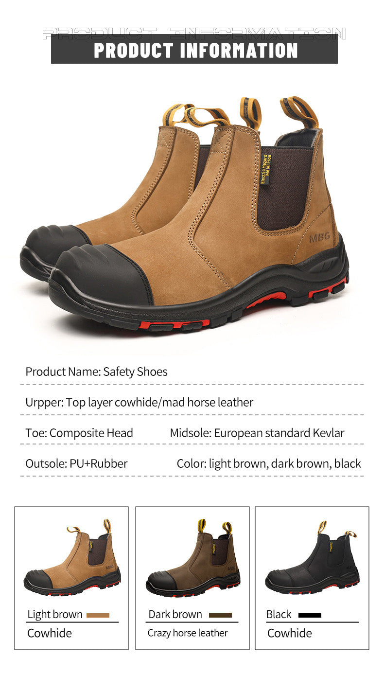 Men’s safety boots steel toe anti smashed
