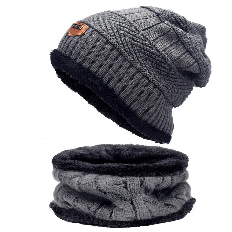 Unisex winter beanies and scarfs