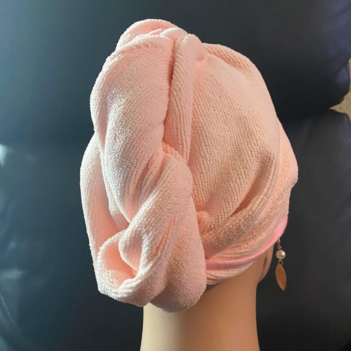 2 pieces Hair towel wrap microfiber absorbent drying turban curly hair