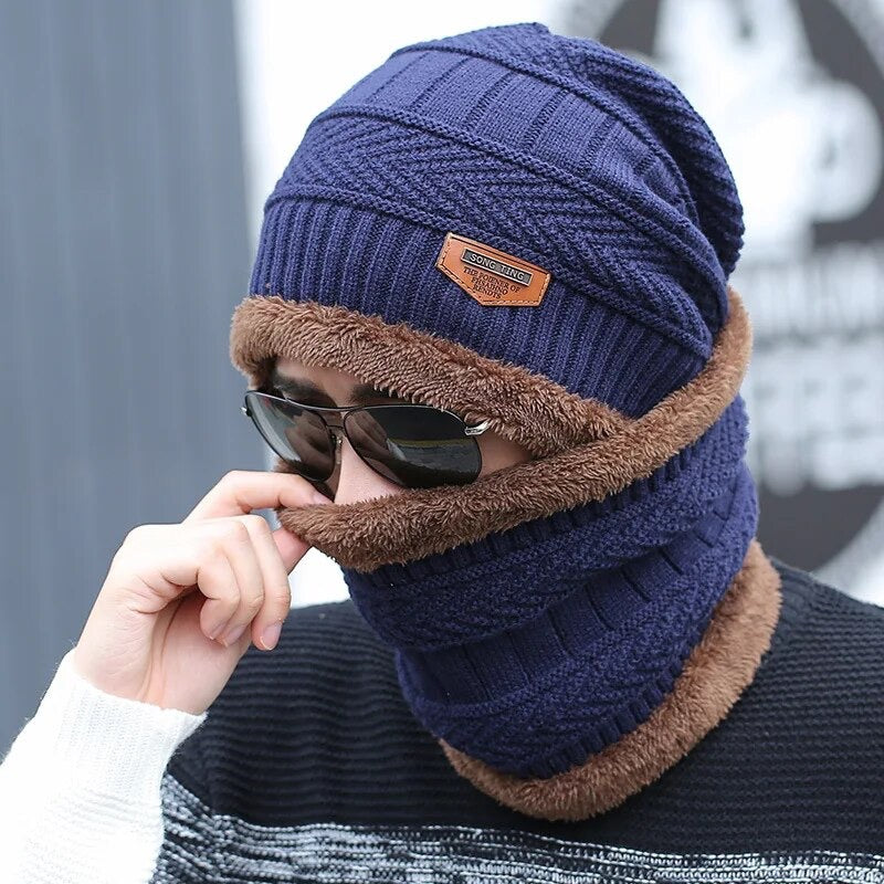 Unisex winter beanies and scarfs