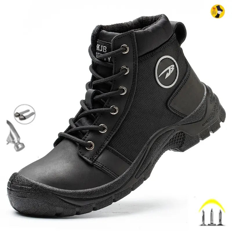 Unisex work shoes steel toe oil resistant