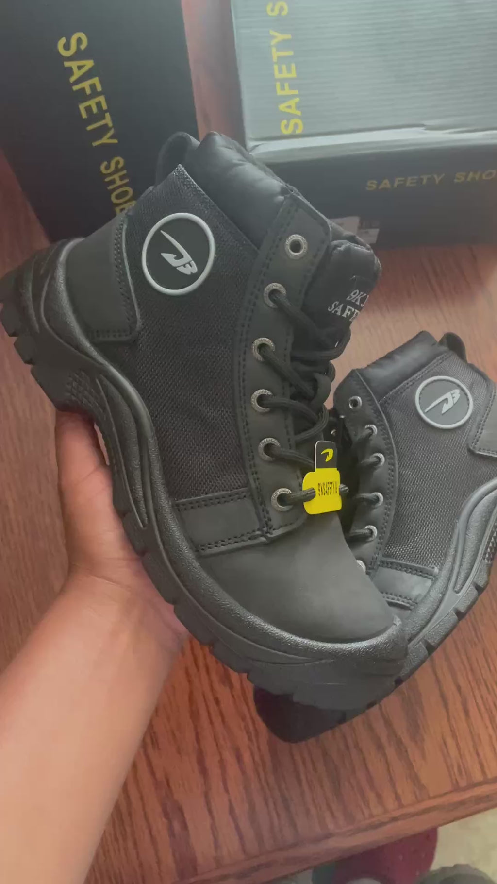 Unisex work shoes steel toe oil resistant